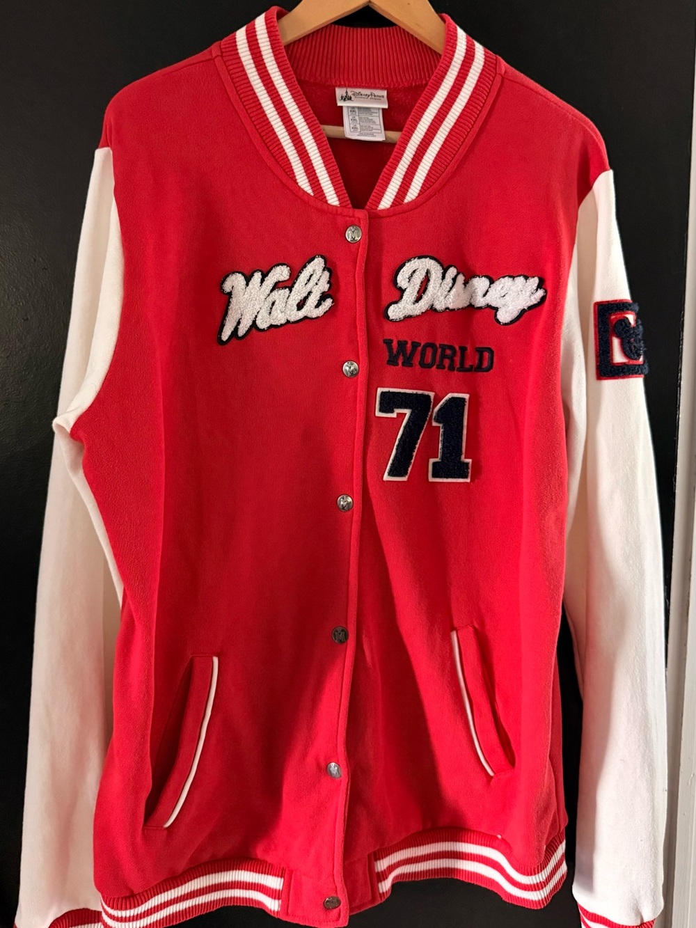 Disney Parks Varsity Jacket XXL Walt Disney World 1971 Mickey Letterman Jacket